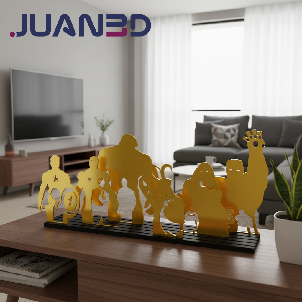 Decoración Marvel – Siluetas de Superhéroes en 3D