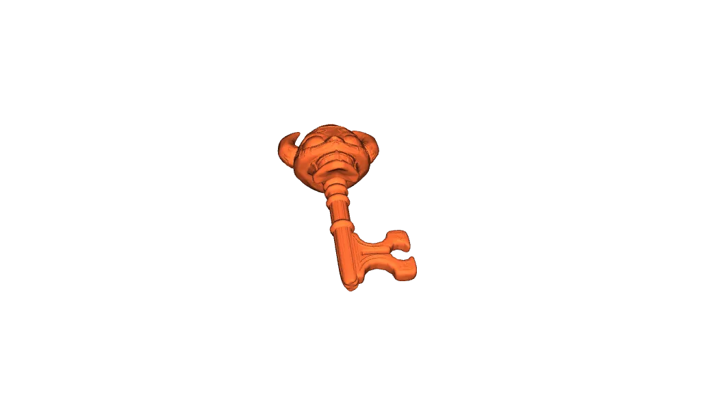 Decorated Skull Skeleton Key. by Peter Farell | Download free STL model ...