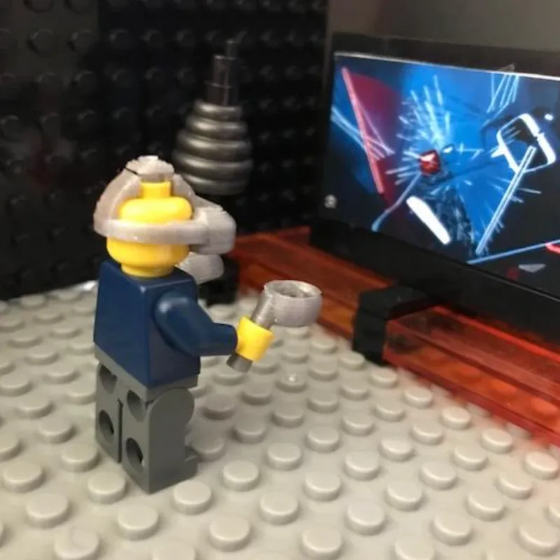 Free STL file roblox/lego headset face support 🆓・3D printing