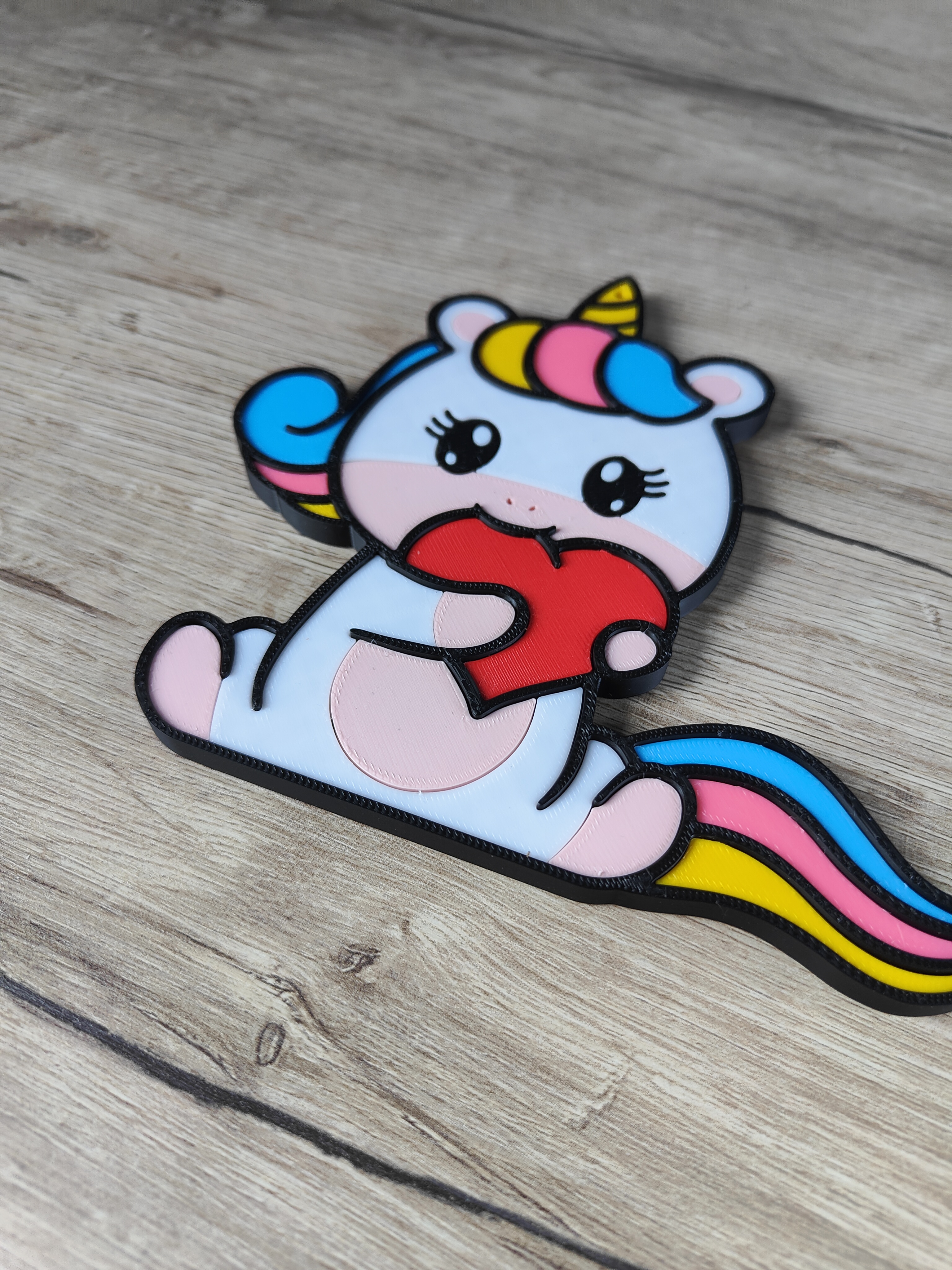 Miniatura 2 do modelo 3D Unicorn Keychain