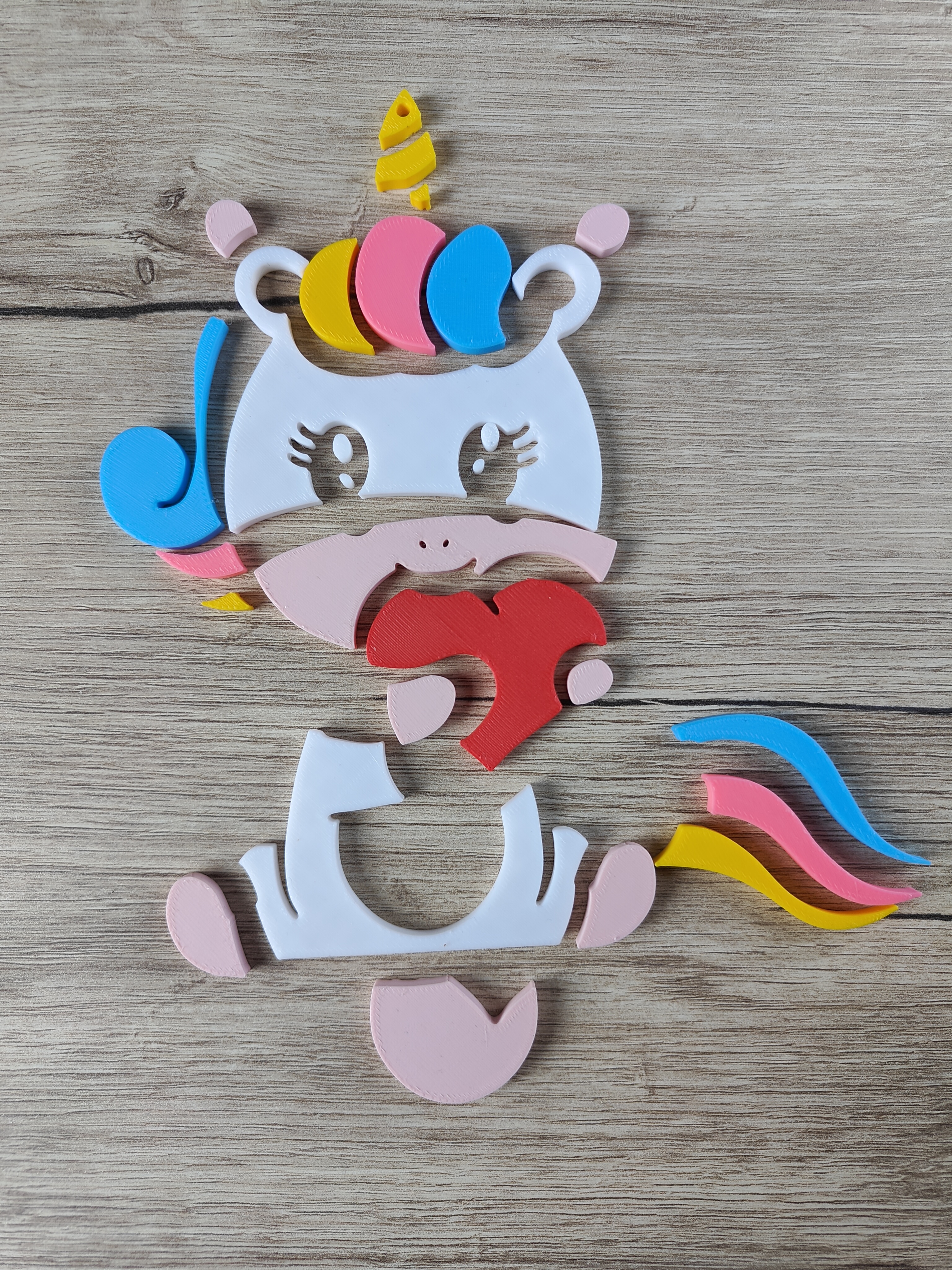 Miniatura 4 do modelo 3D Unicorn Keychain