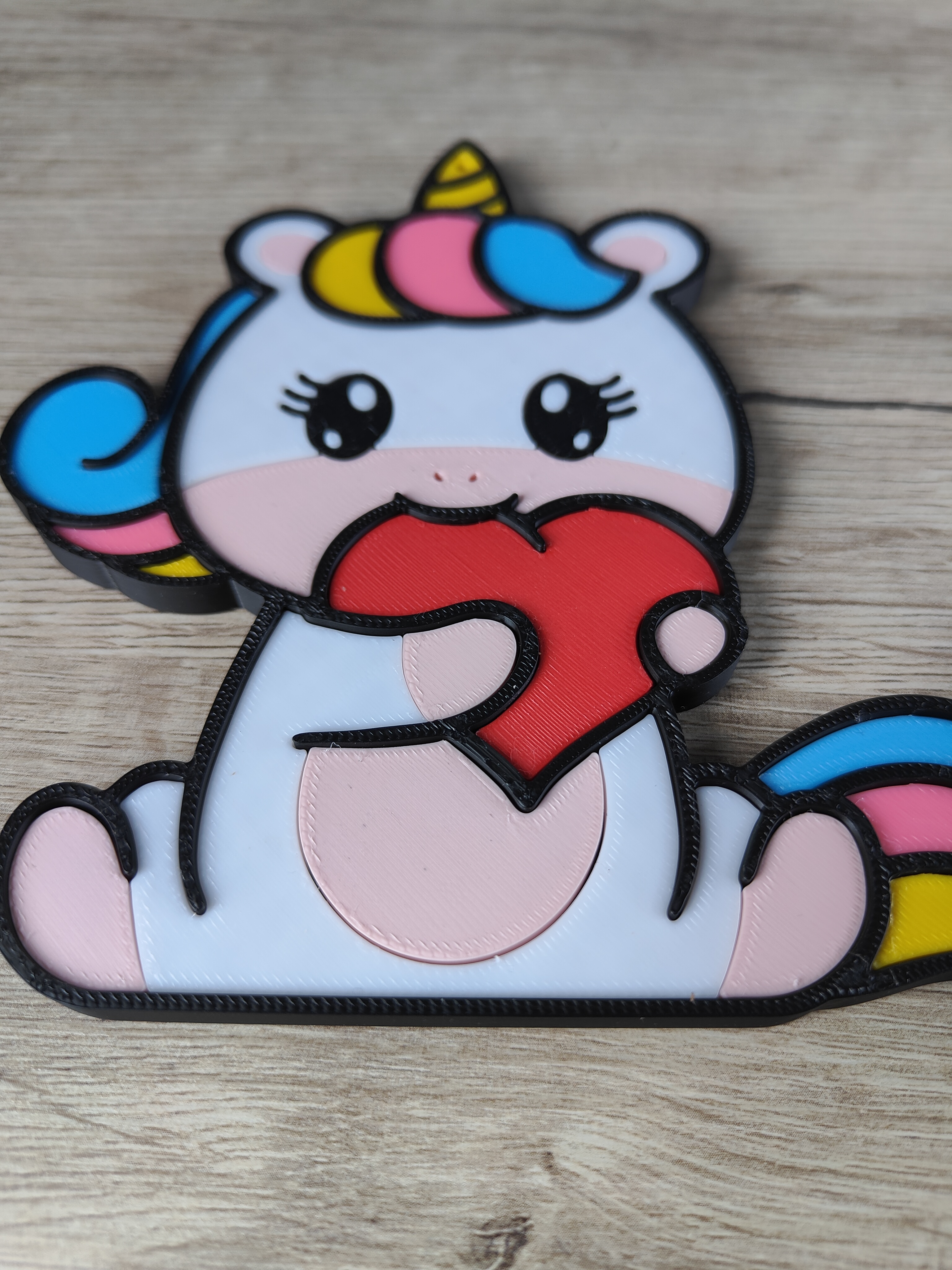 Miniatura 3 do modelo 3D Unicorn Keychain