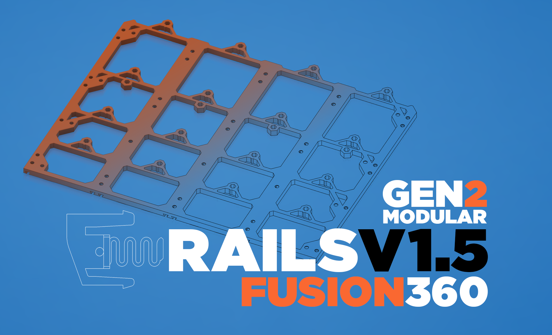 GEN2 Rails V1.5 CAD Files od autora Jerrari | Printables Obchod