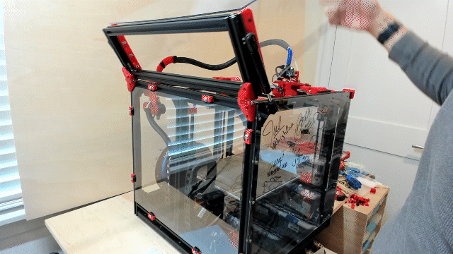 2020 Panel Corner Hinge, rotates 90 degrees (Voron based)