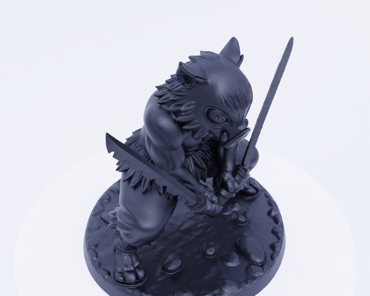 Inosuke Hashibira Dual Swords Pose — thumbnail 2