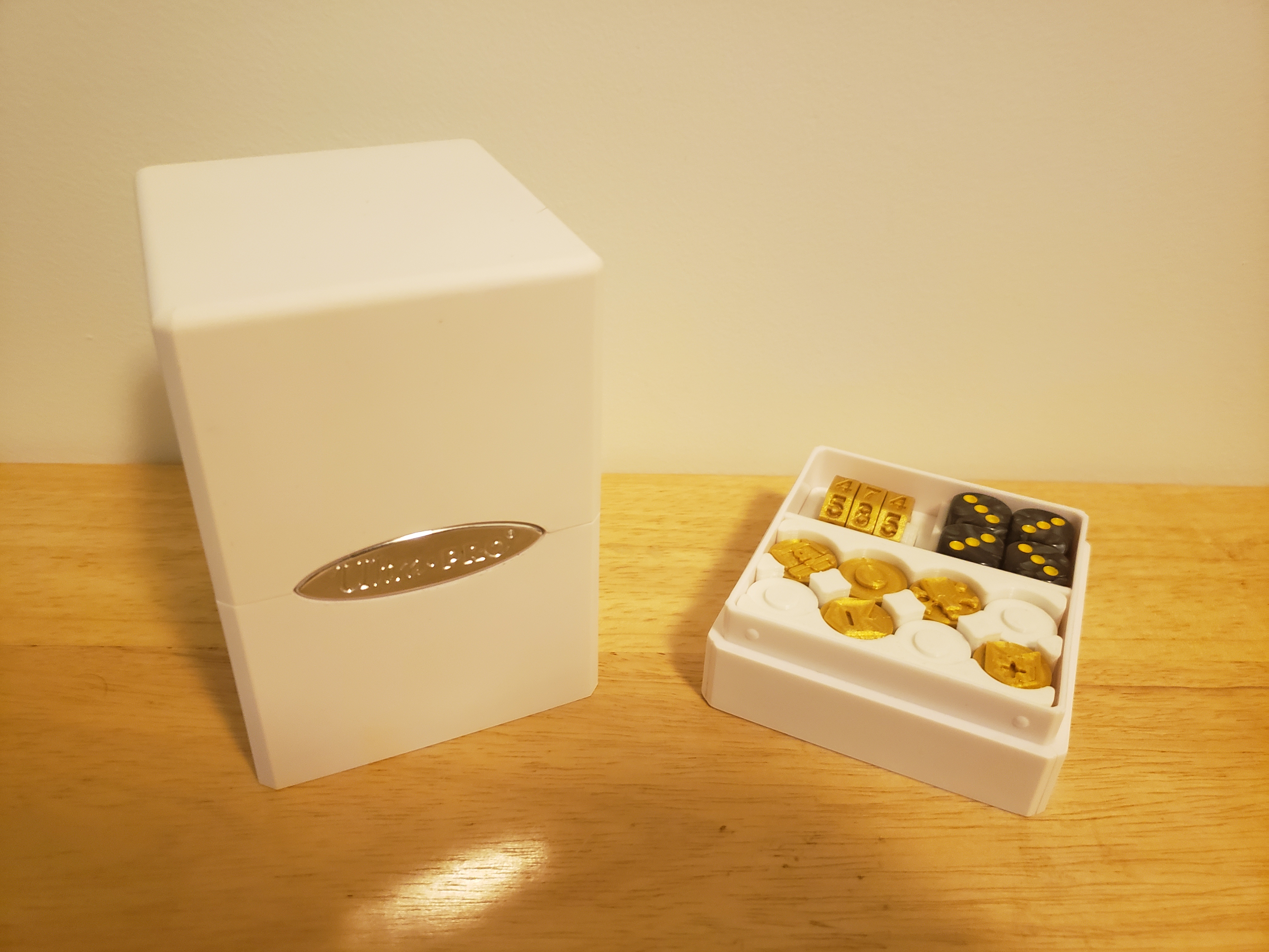 Satin Tower Deck Box Insert for Life Counter, Counters, Tokens, Dice