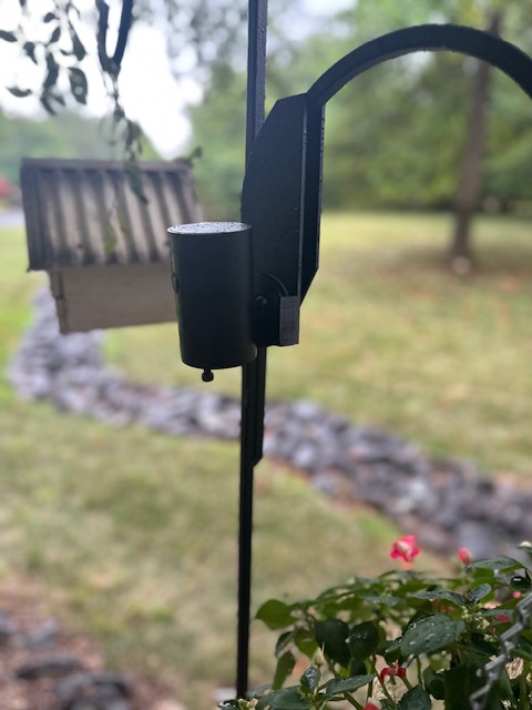 Ring Stick Up Camera Mount for Dual Shepherd's Hook Lawn and Garden Bird Feeder Hanger