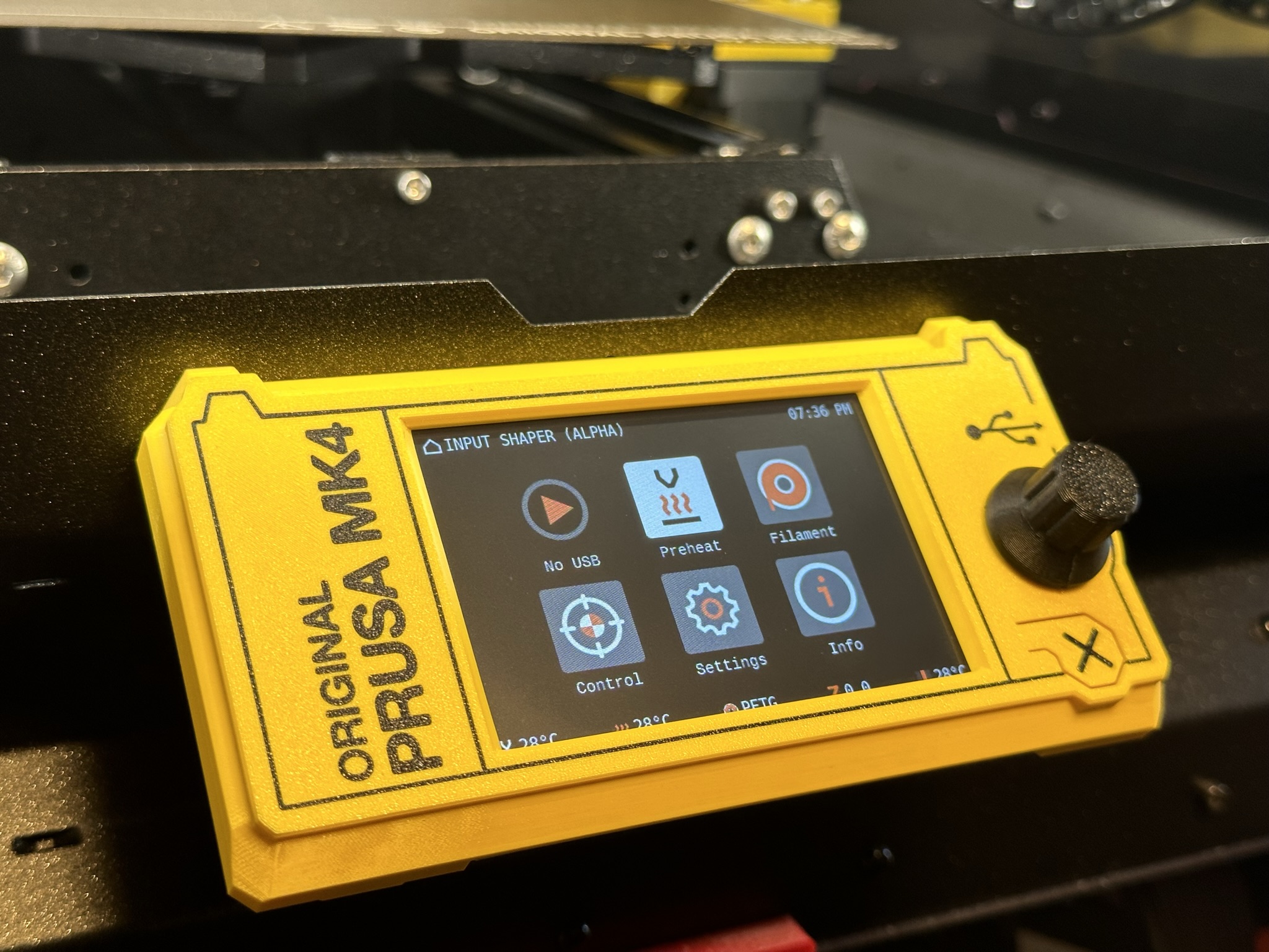 MK4 xLCD Cover - Low Profile for Original Prusa Enclosure