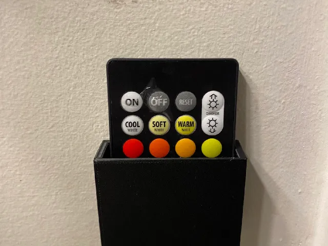 LED remote wall holder