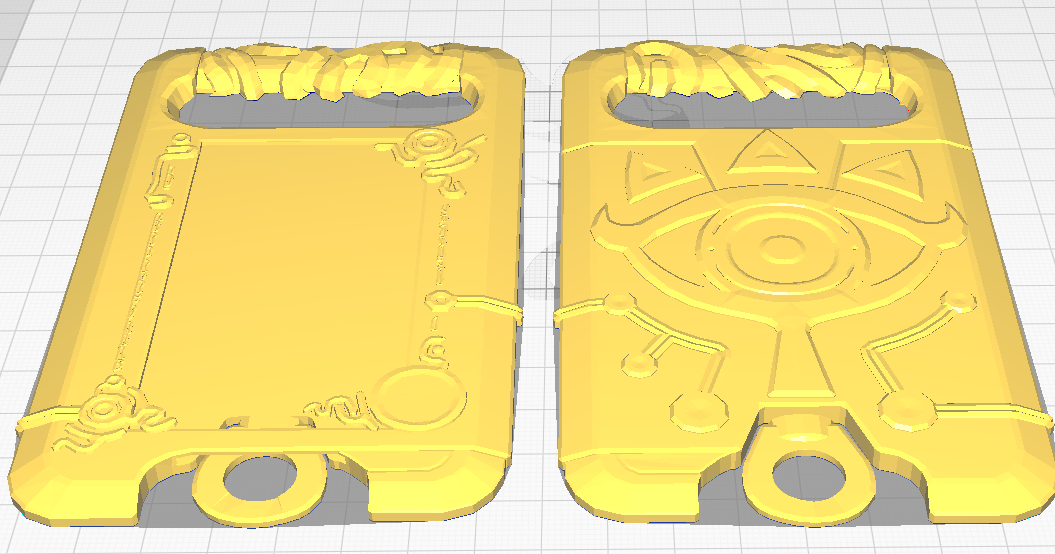 Sheikah Slate badge holder by OwenMcPro Download free STL model Sheikah Slate badge holder by OwenMcPro Download free STL model