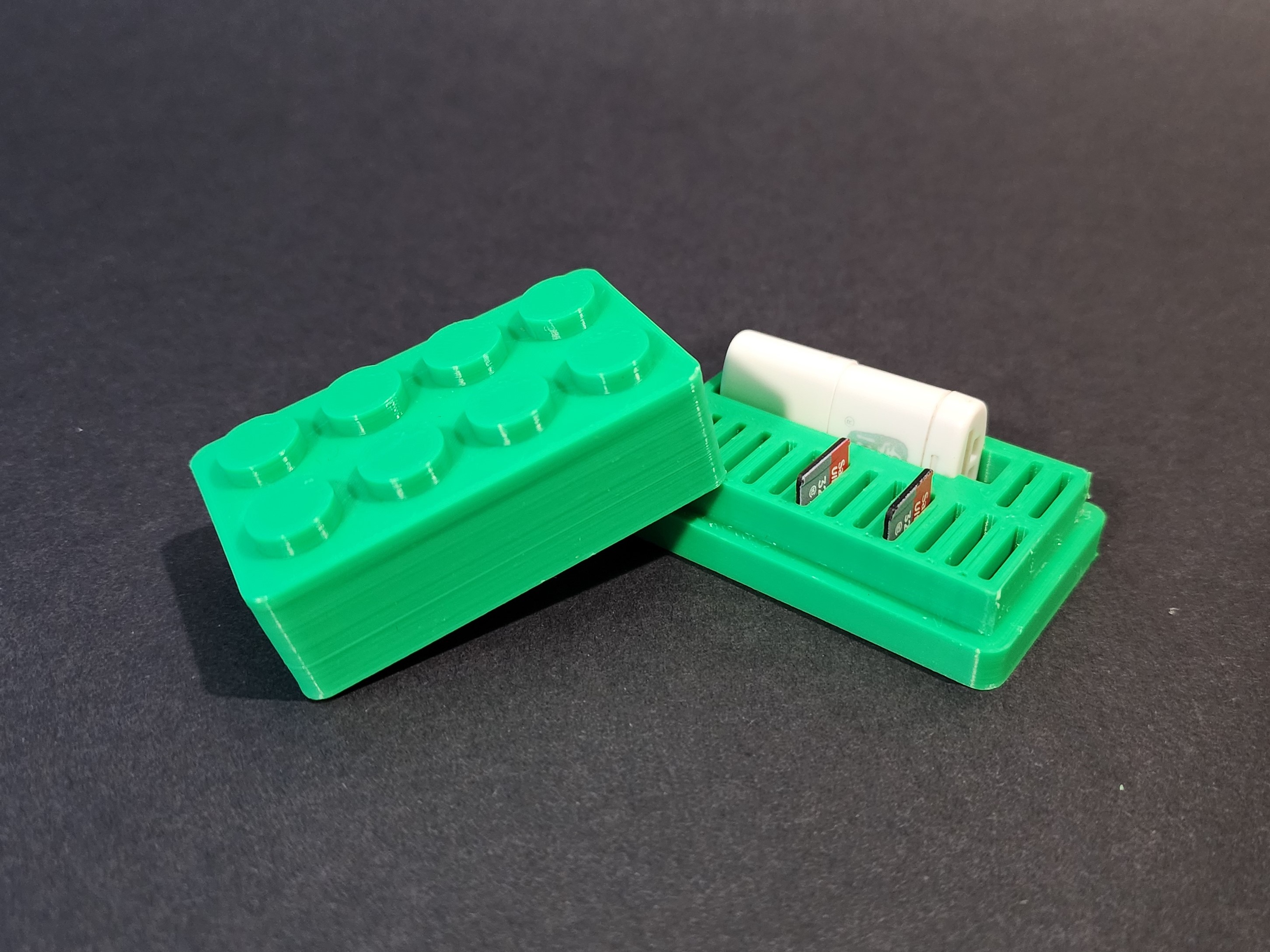 Lego Style Micro SD Card Holder