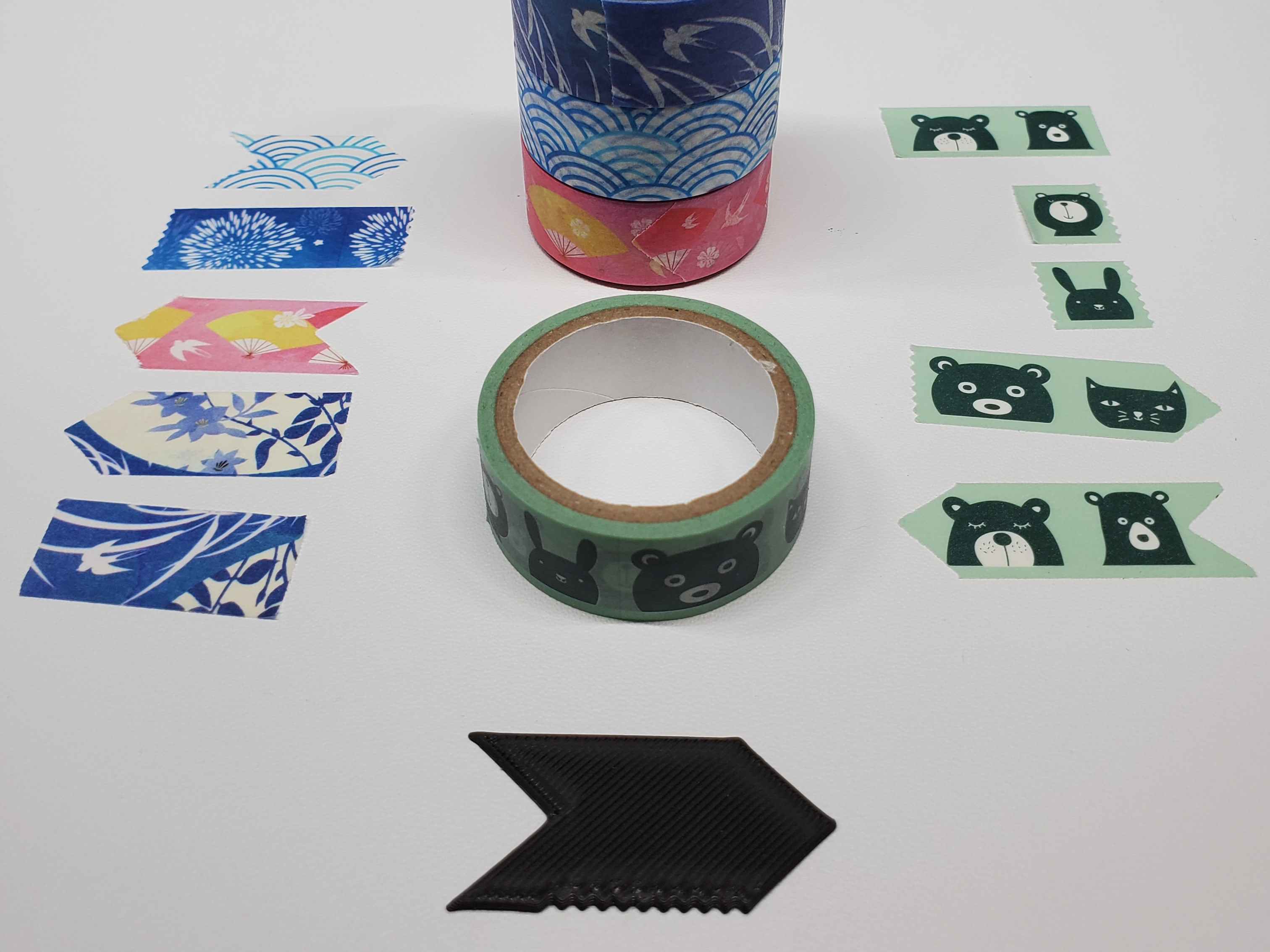 Washi tape tool | Cut washi tape into fun shapes and patterns! | straight edge, zig zag edge, arrows, chevrons