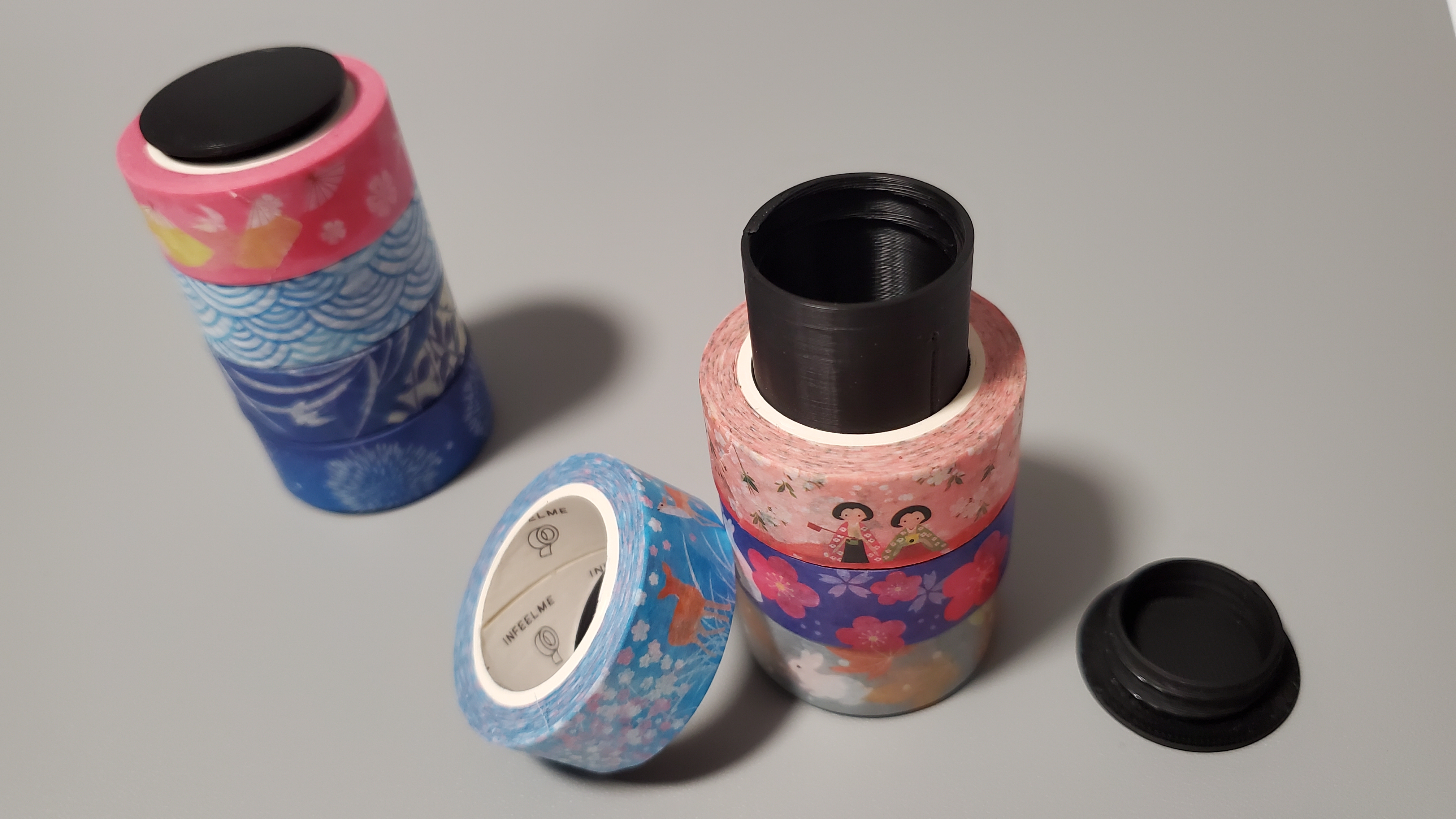 Washi tape holder / travel stationery organizer | 25mm diameter