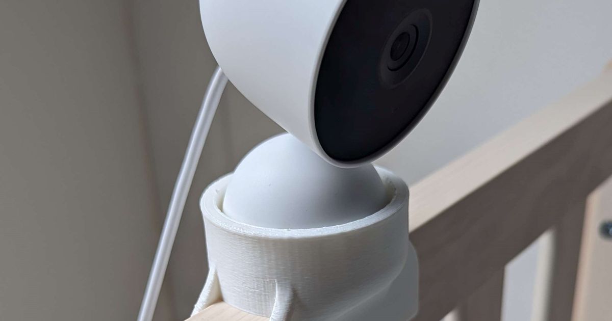 Google Nest Camera Crib Mount by ccmpbll Download free STL model