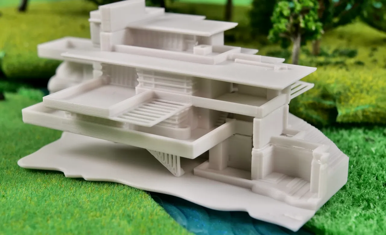 Fallingwater - Pennsylvania, USA by MiniWorld3D | Download free STL ...