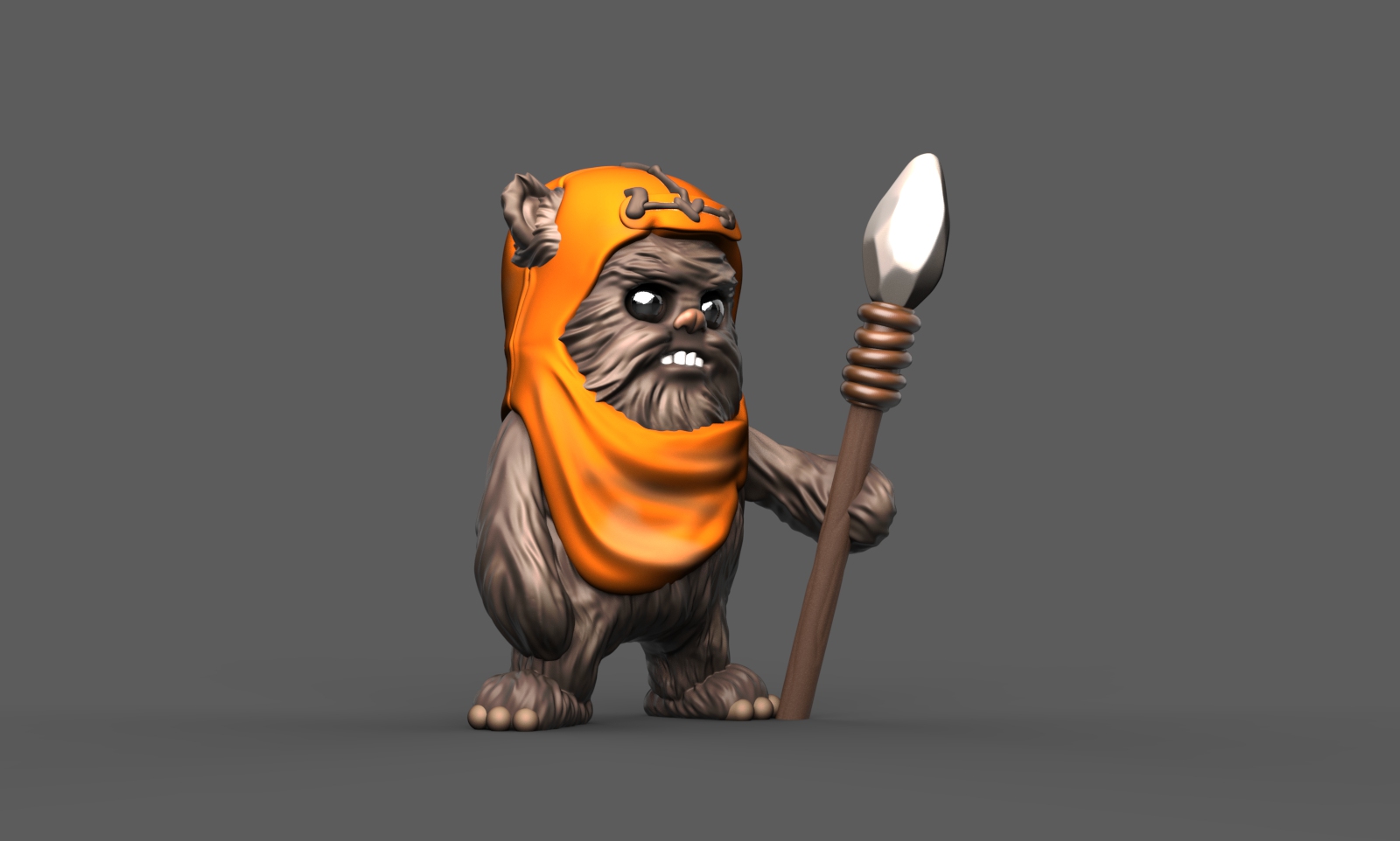 Mini Ewok - single and multimaterial by Wekster | Printables Store