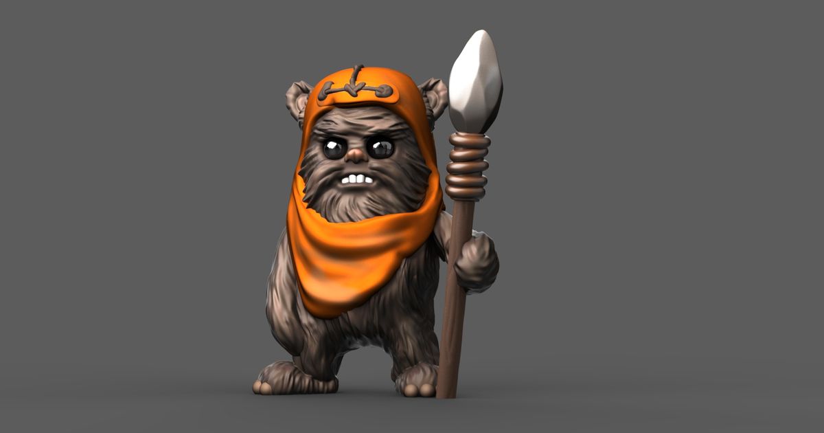 Mini Ewok - single and multimaterial by Wekster | Printables Store