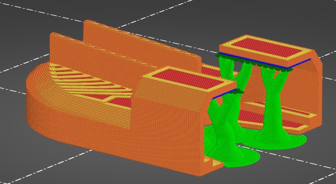 Prusa mini+ Heatbed Cable Support - remix / podepření přívodního kabelu ...