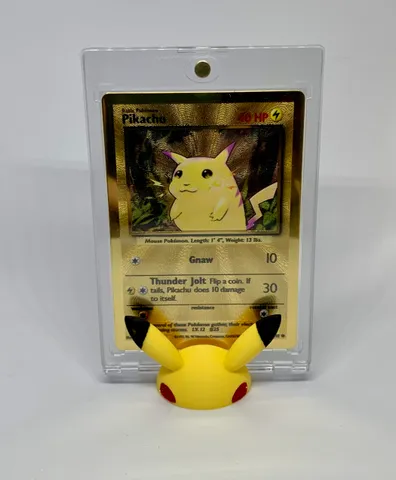 Pikachu Pokemon card stand