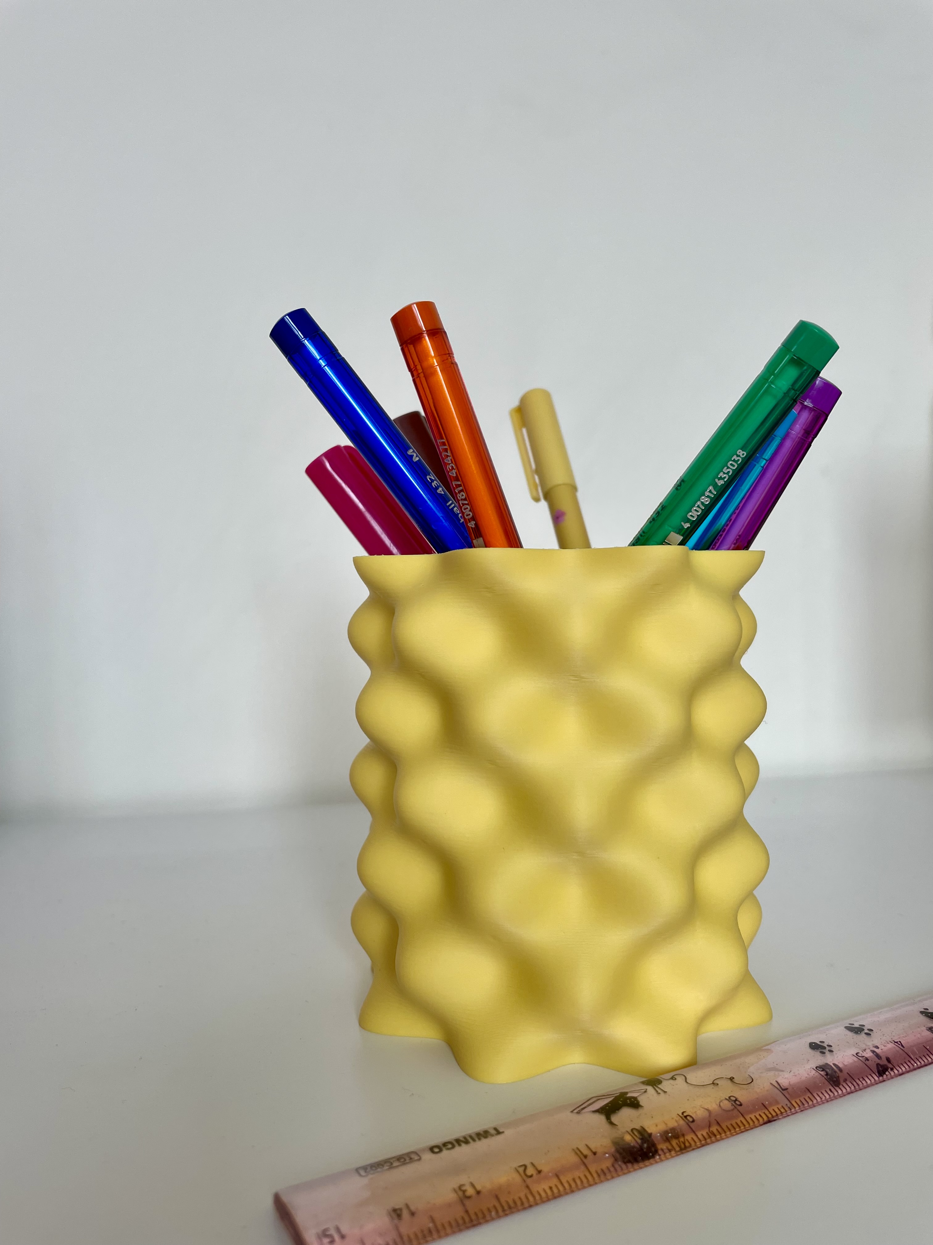 Waved Vase or Pen Holder