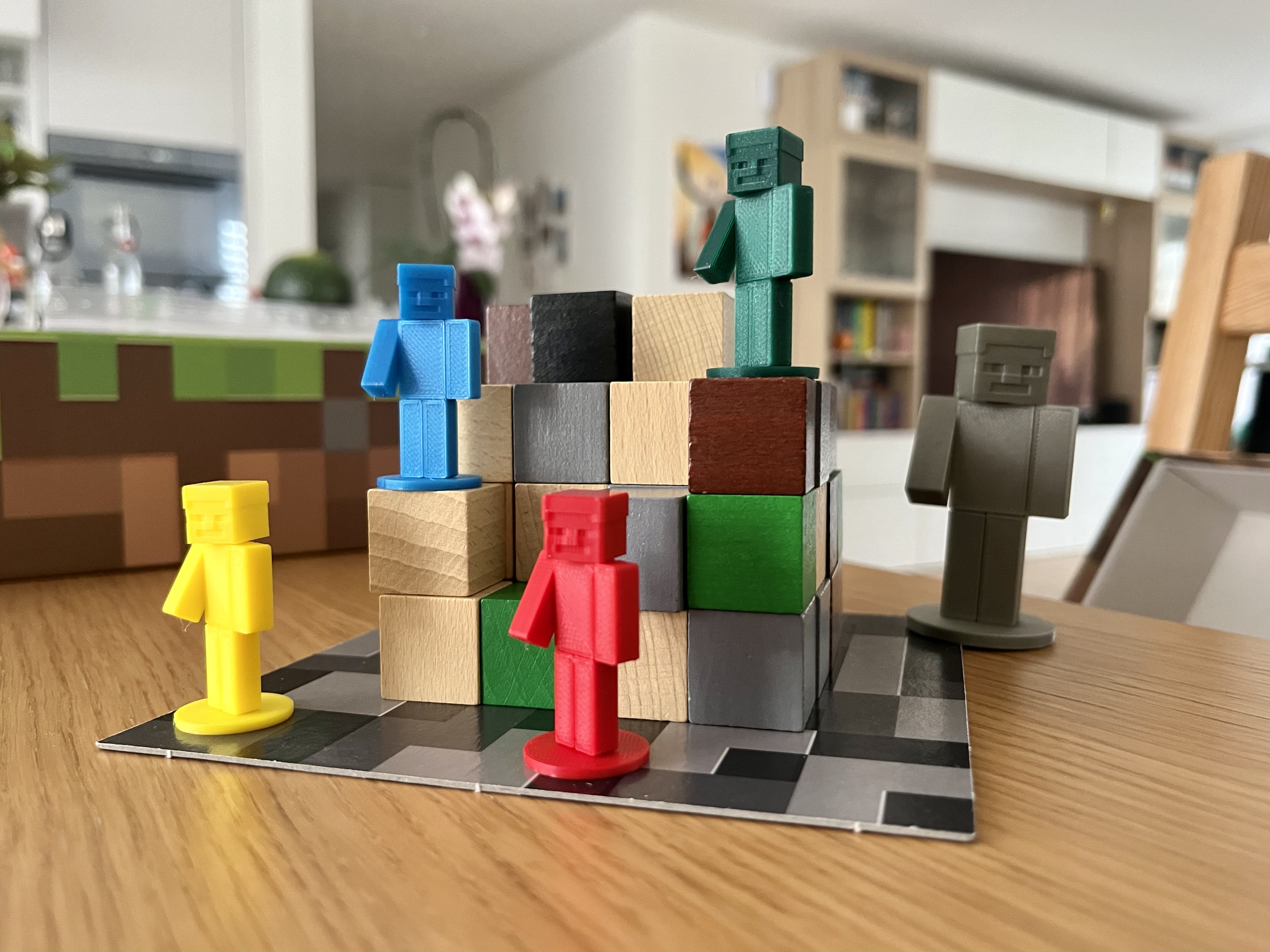 Minecraft Board Game Figures
