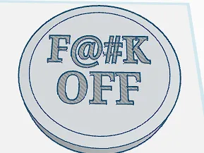 'f@#k off' coin
