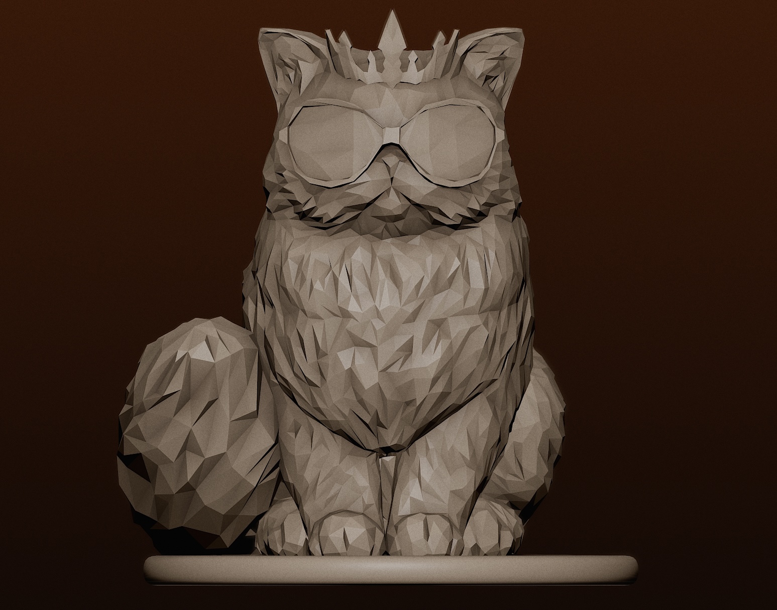 Persian Cat Princess Donut Low Poly / Dungeon Crawler Carl