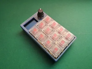Adafruit MacroPad RP2040 with Enclosure Snap Fit case Remix