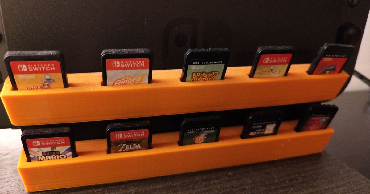 Nintendo Switch game card holder by lbarbisch Download free STL model