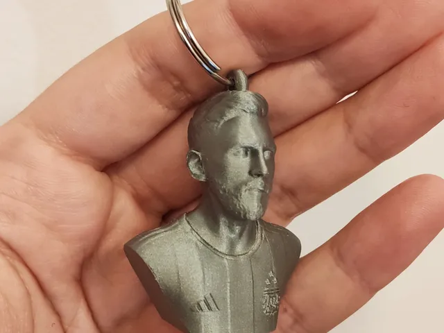 Llavero de Messi con remera de argentina