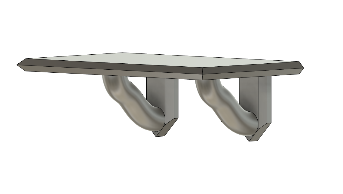 Simple wide shelf