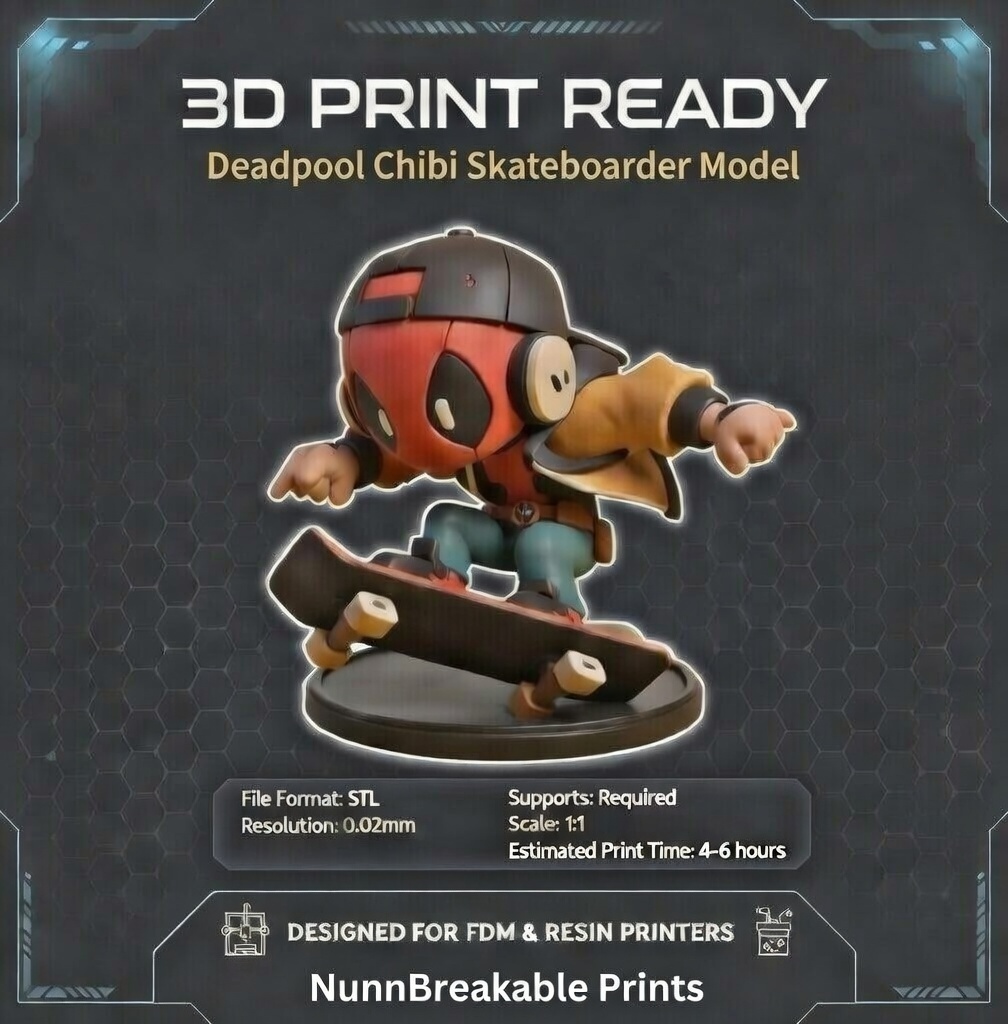 Deadpoll Skater Boy