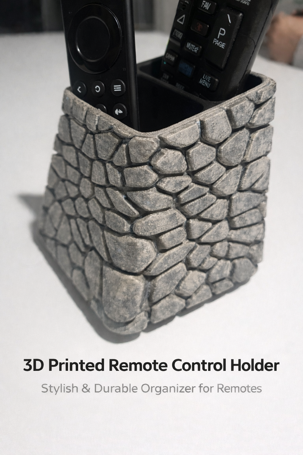 3D Printed Remote Control Holder 3D model