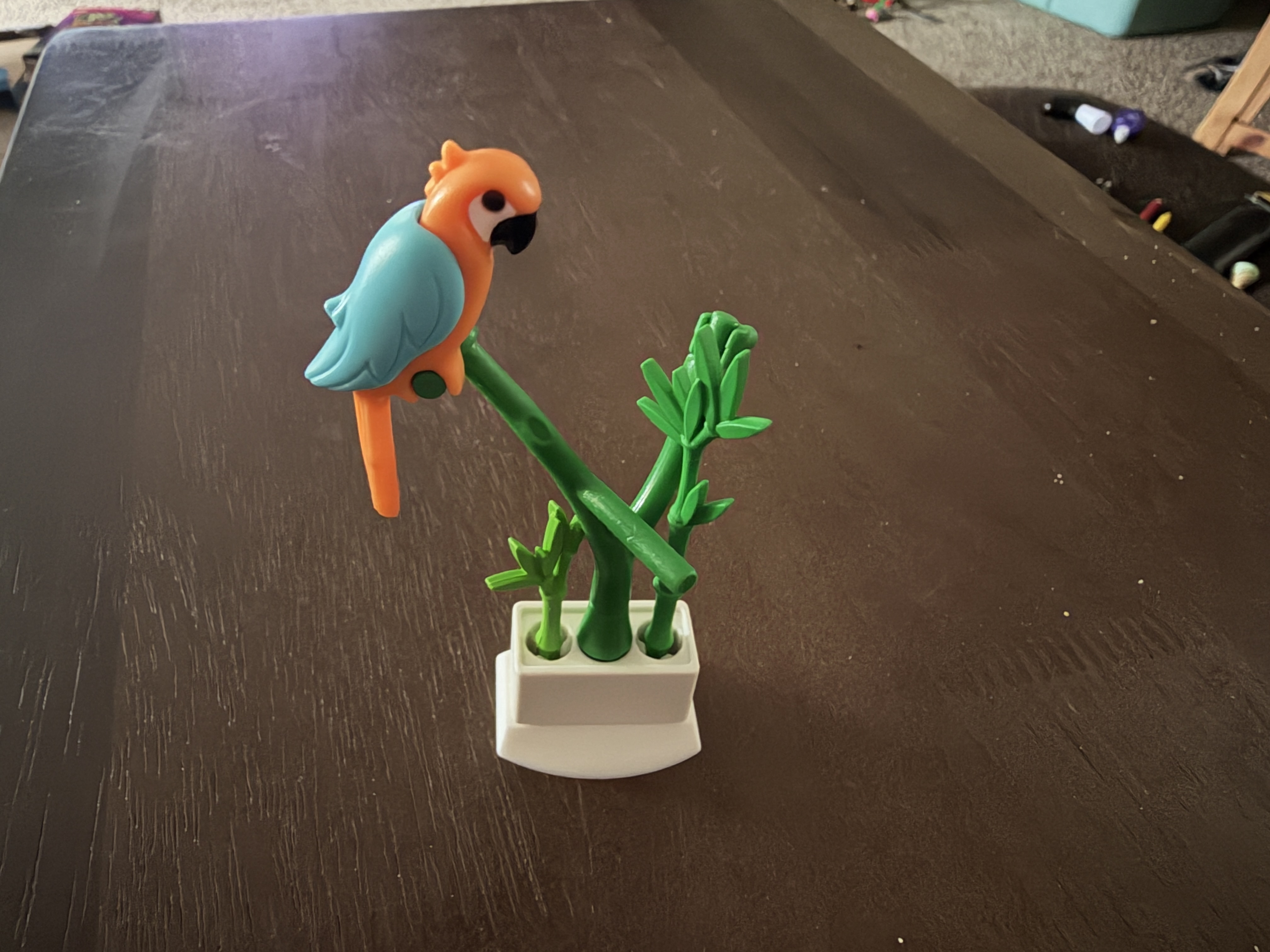Wide base for Playmobil bird perch 3D model by kenzlo