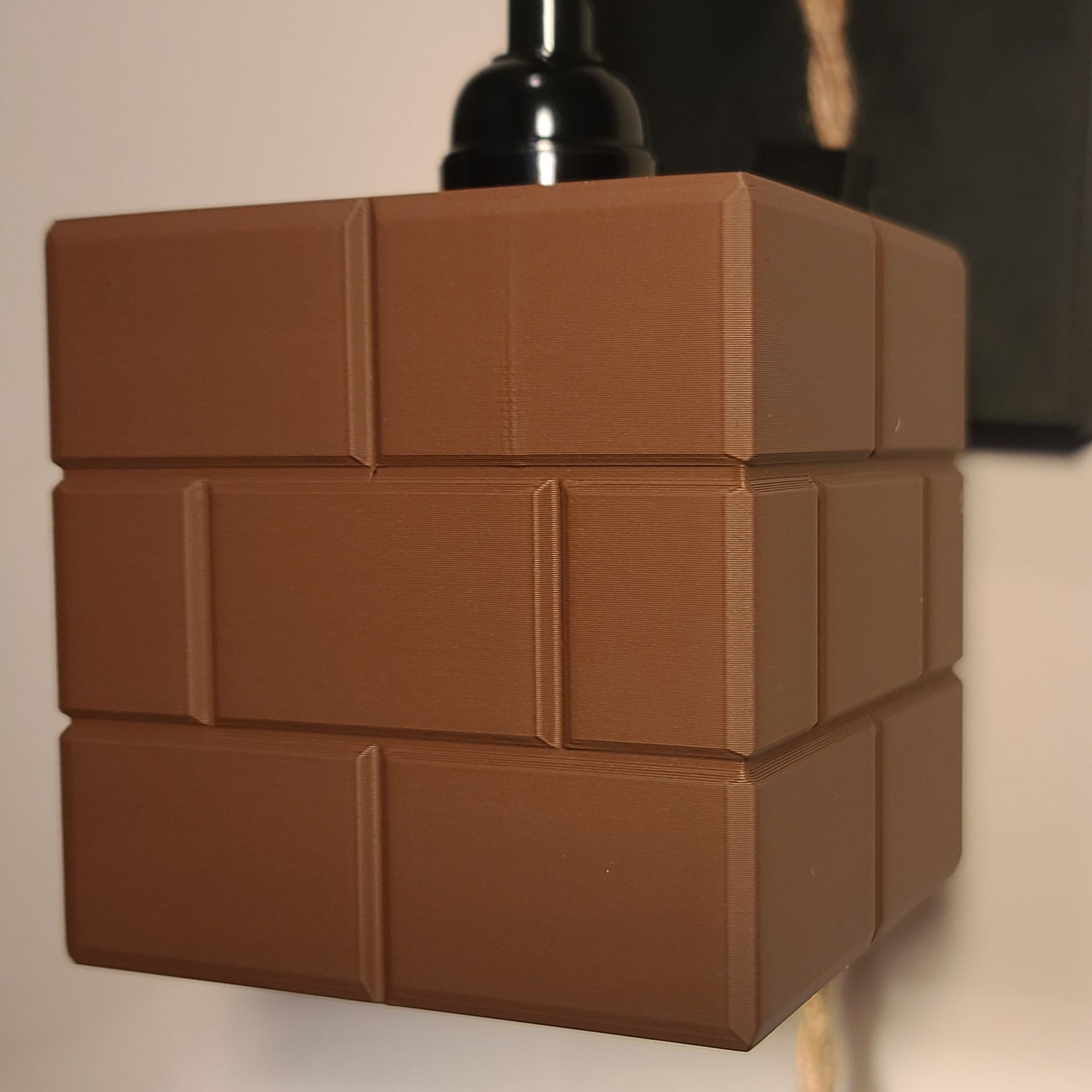 Brick Lamp Shade - Video Game Inspired Functional Art