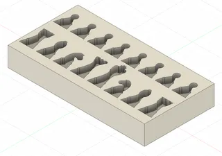 Bisley drawer inserts for bobbins by olivvybee, Download free STL model