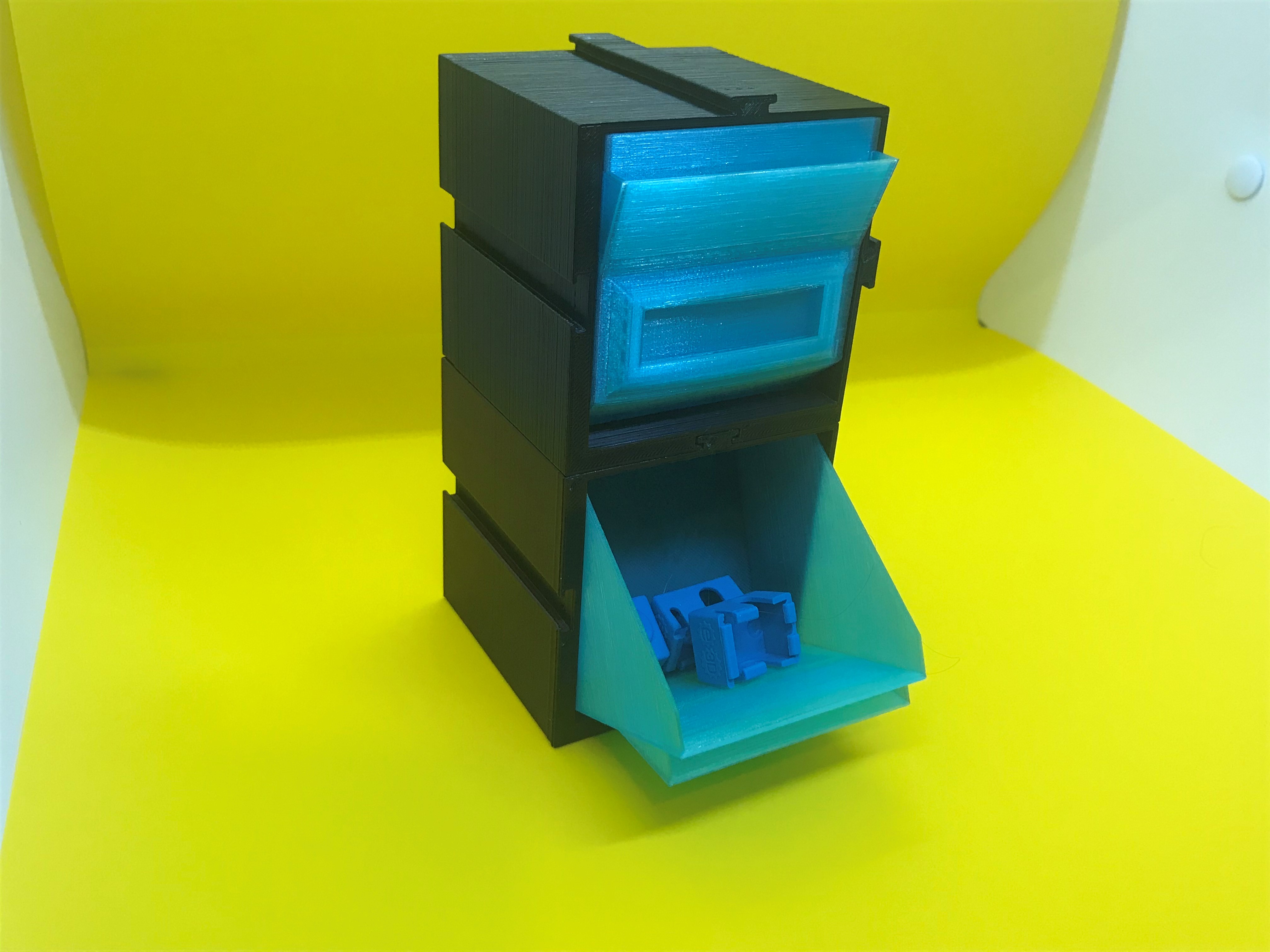 Stackable TiltOut Storage Bins by actualSIZE Download free STL model