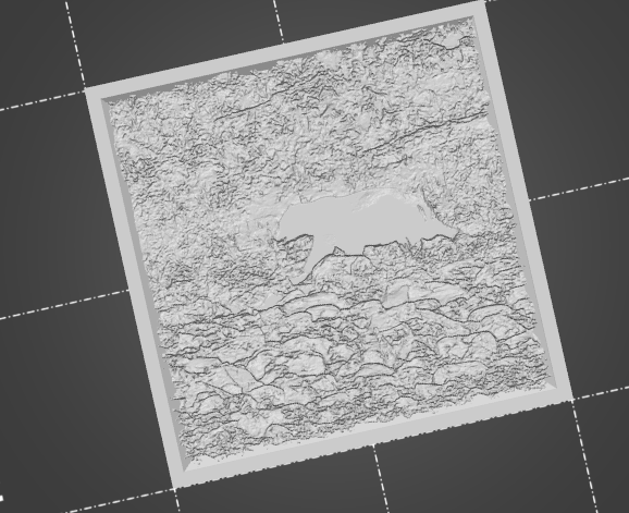 lithophane black bear