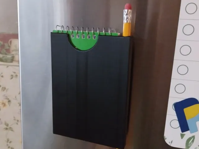 magnetic note pad holder