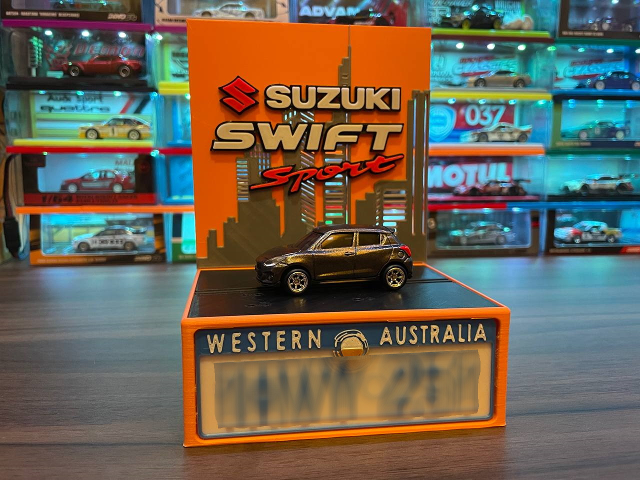 Simple Car + Number Plate Display Stand (Any car & any plate by request