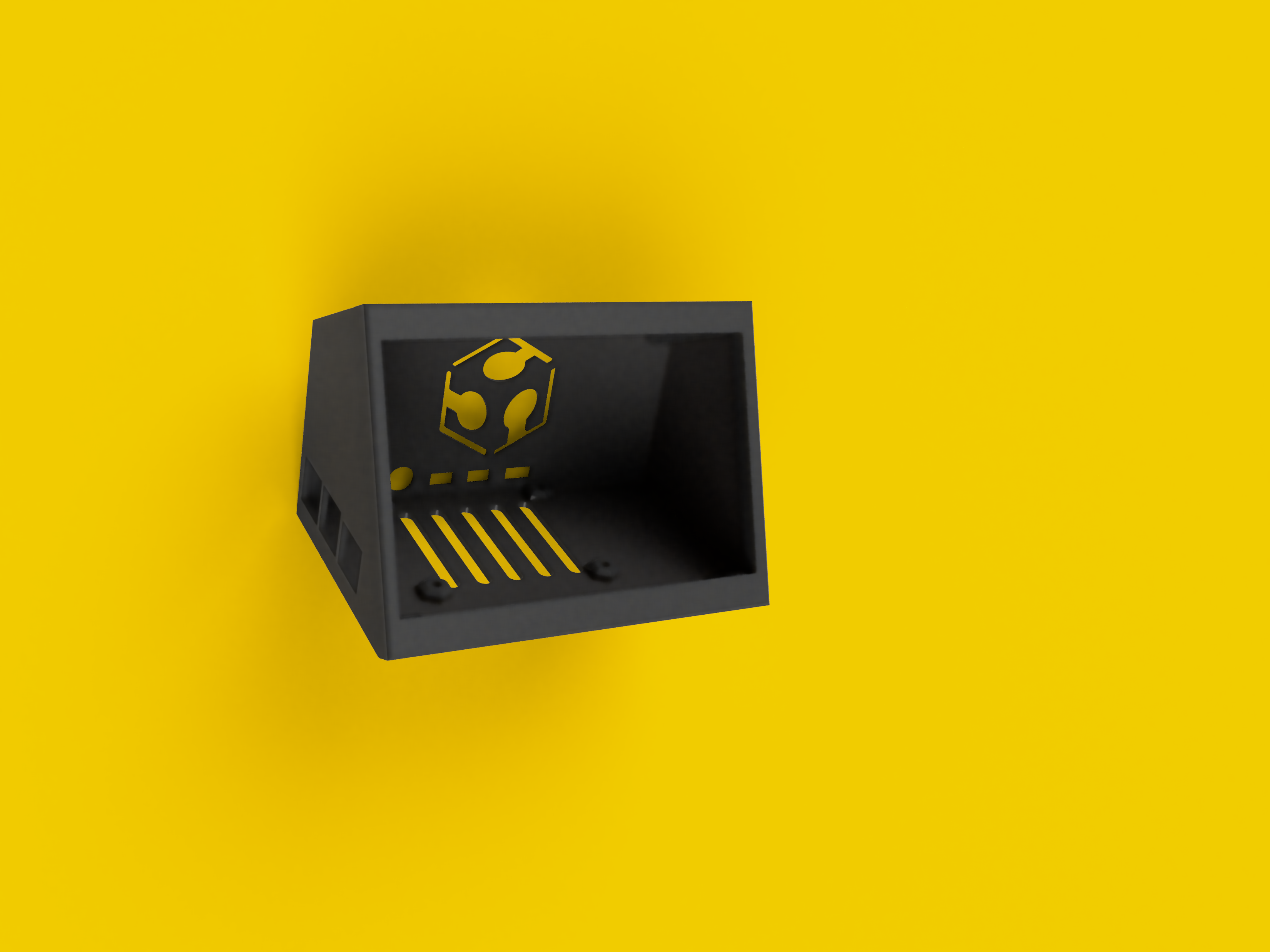 5" touchscreen desk case with RPi4 mount in it, for Octoprint