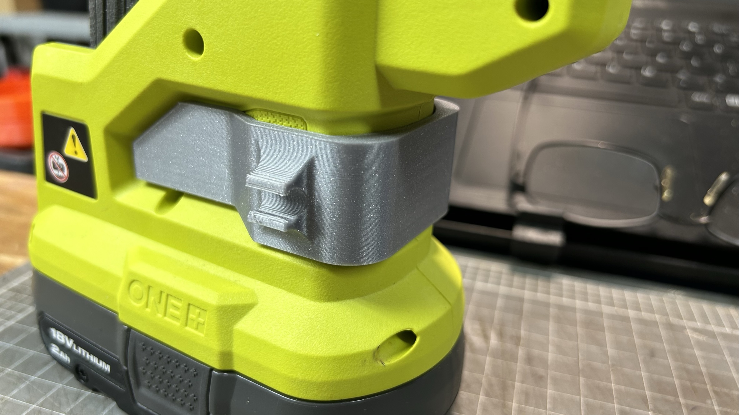 Ryobi P306 Glue Stick Holder by TankerTech, Download free STL model