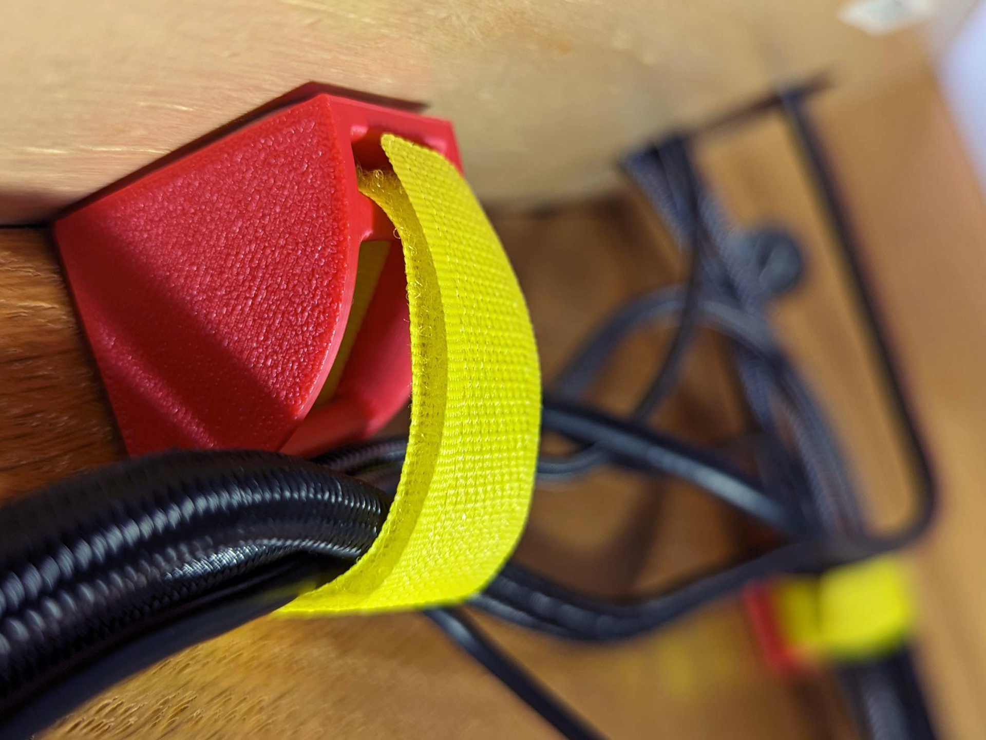 Velcro Desk Tidy Cable Management Bracket