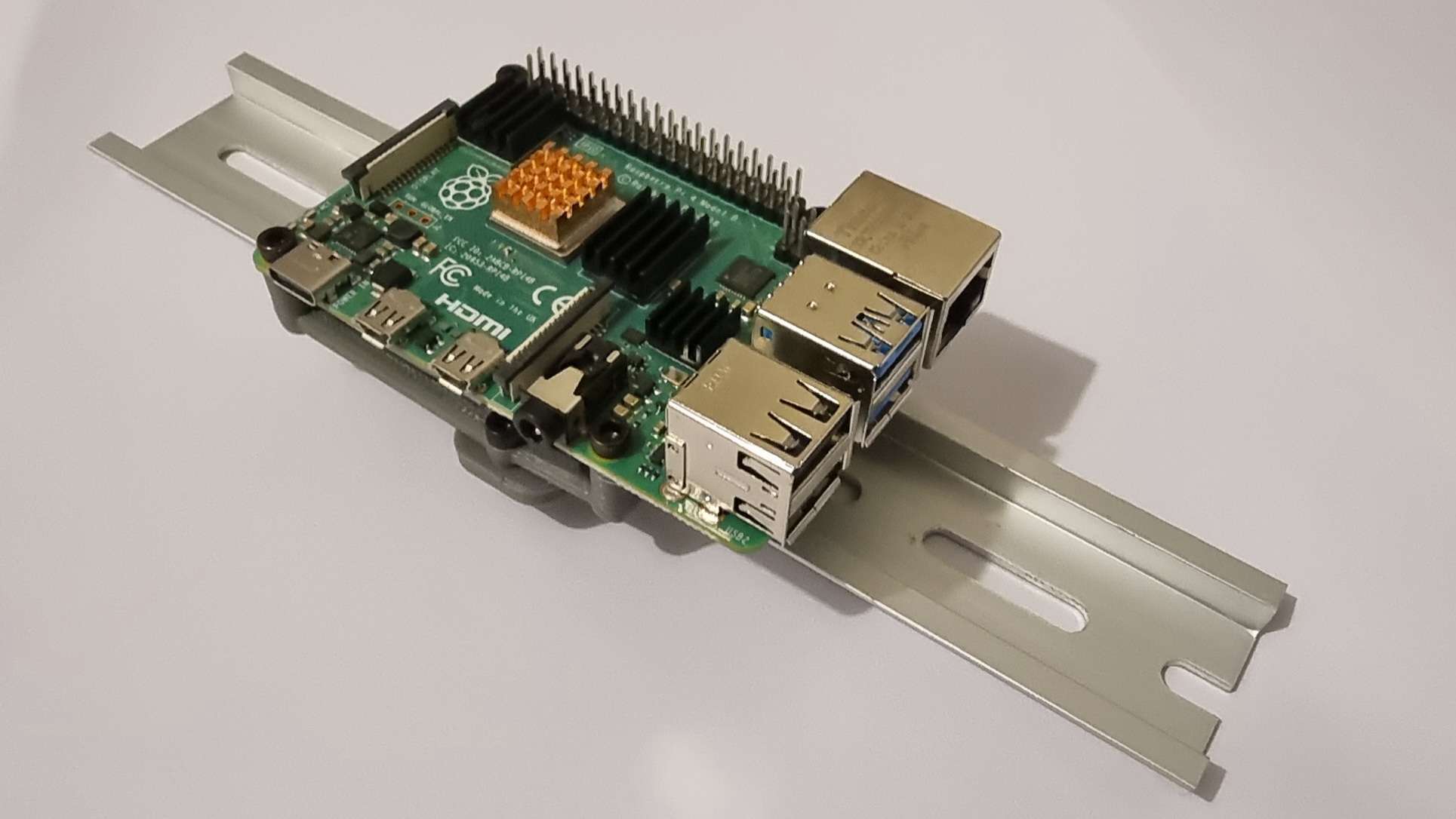 DIN Rail Pi Mount Plate