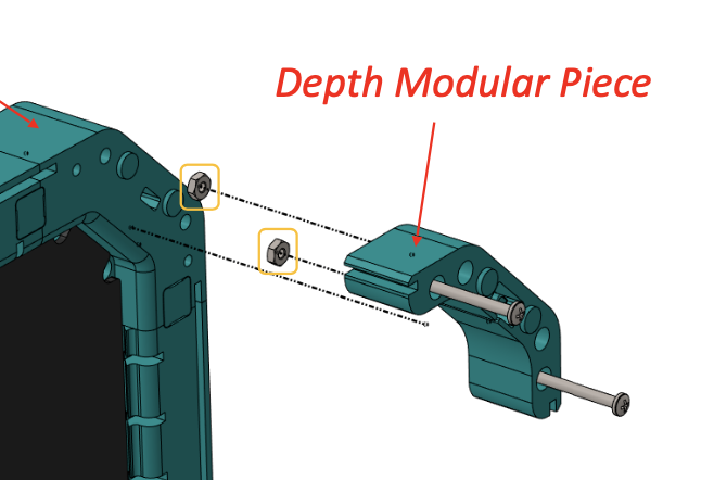 Metric nut spacer for Omni Modular Display Case