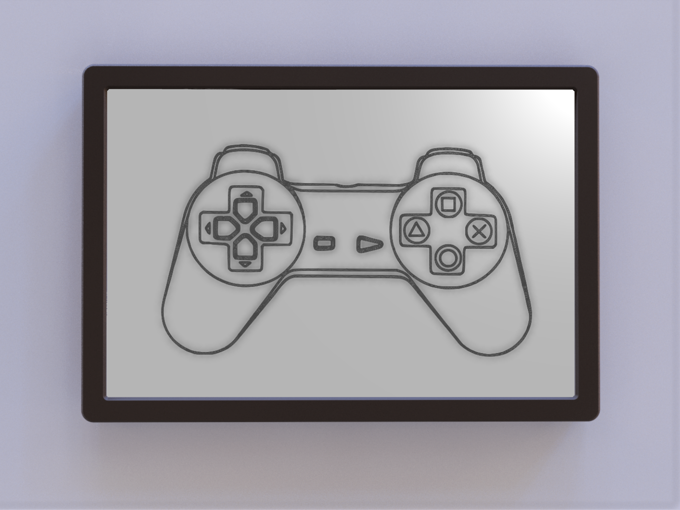PlayStation Controller Patent Art - No Text