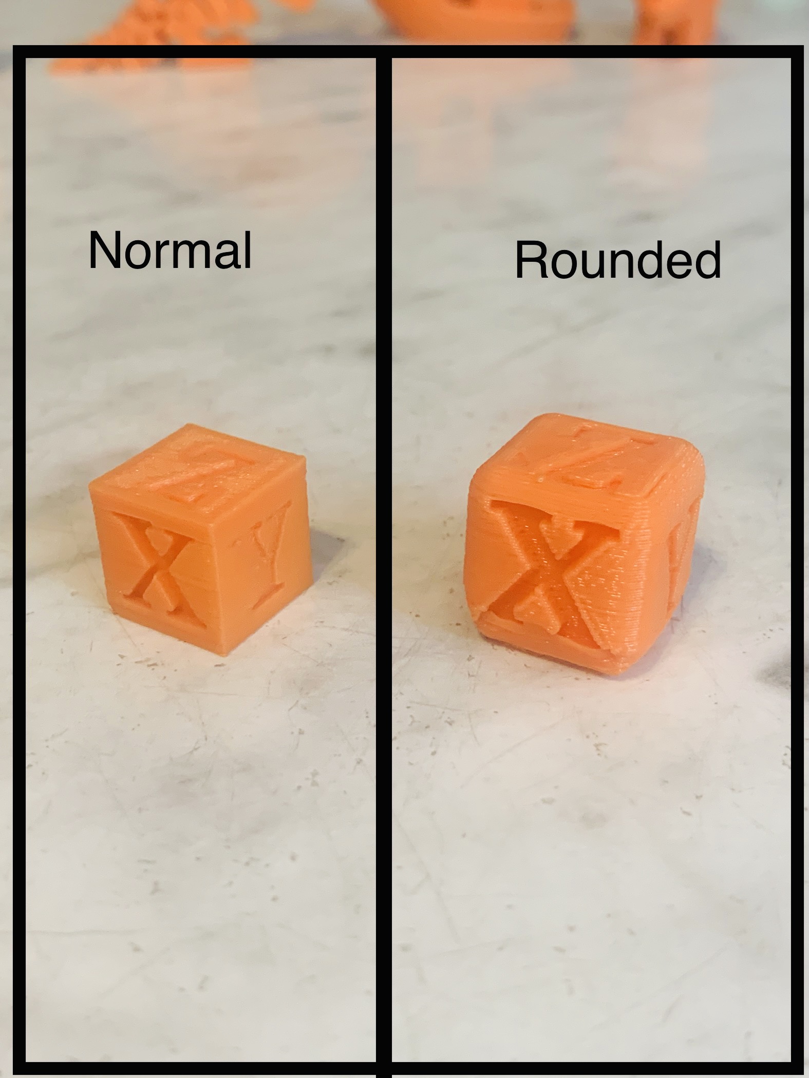 Miniatura 2 do modelo 3D Rounded XYZ Calibration Cube Test