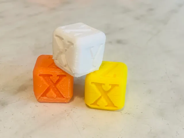 Rounded XYZ Calibration Cube Test