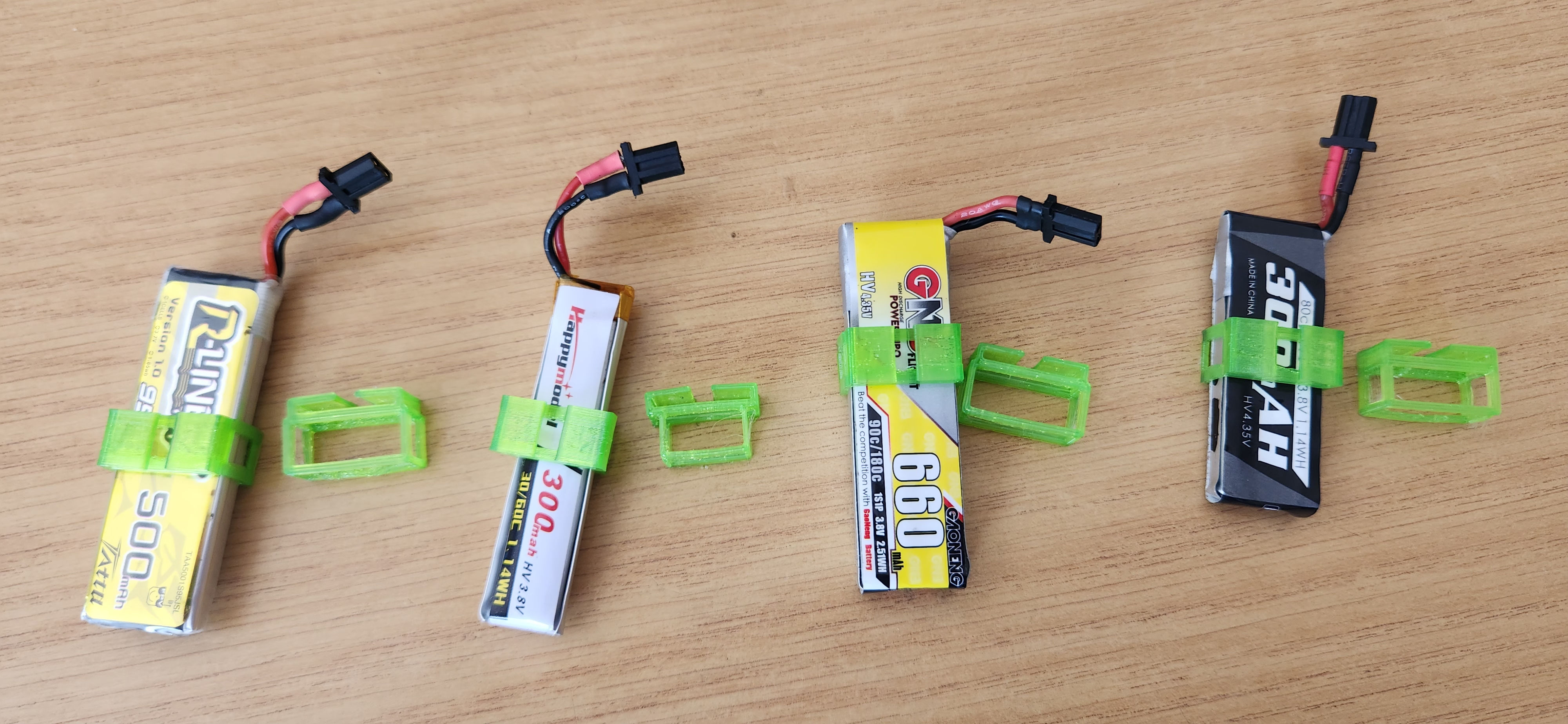 HGLRC Baby Shark battery holders various sizes von CraftyFPV Kostenloses STL Modell herunterladen Printables