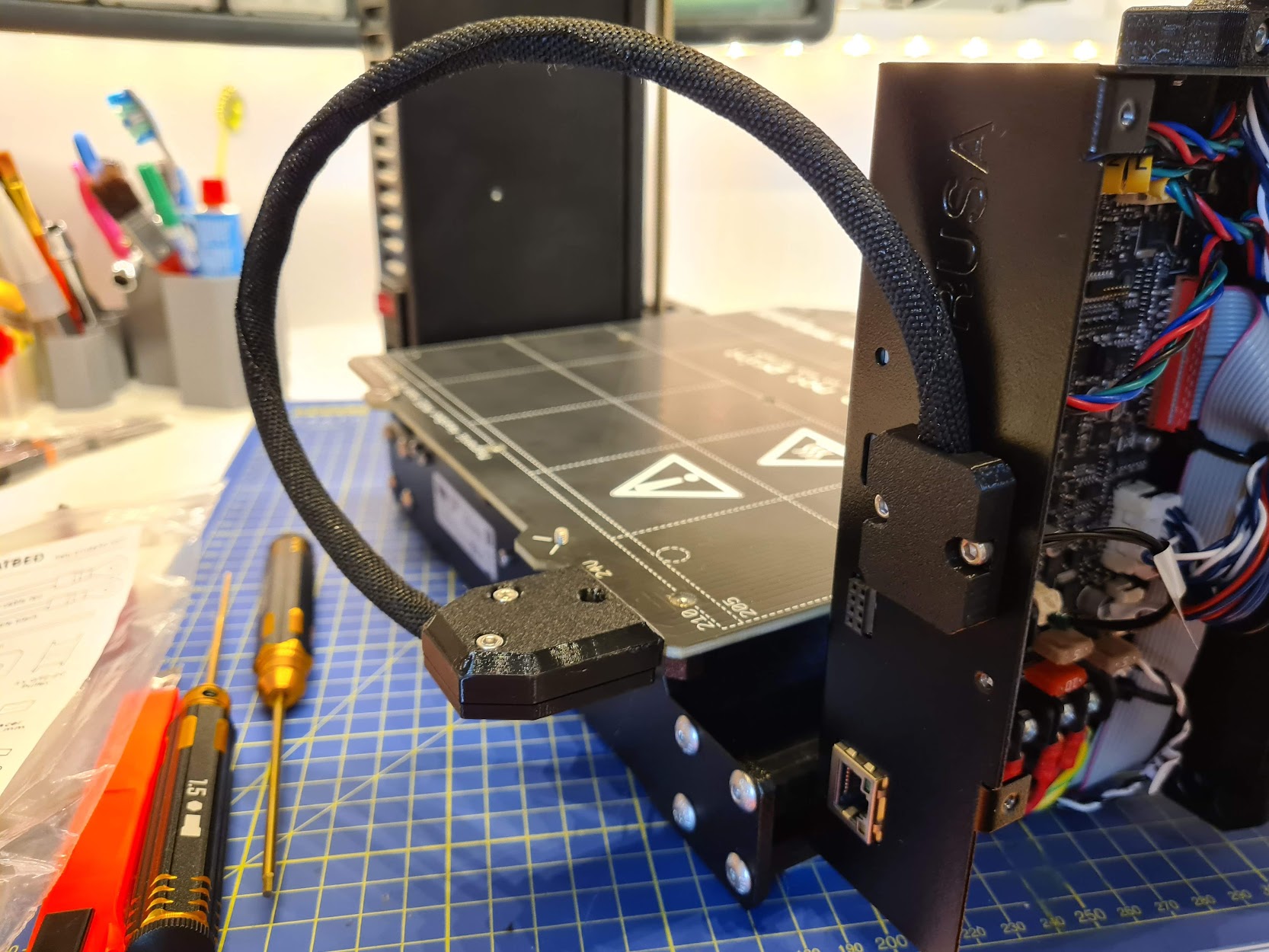 60° Heatbed Cable Cover for MK4 v2